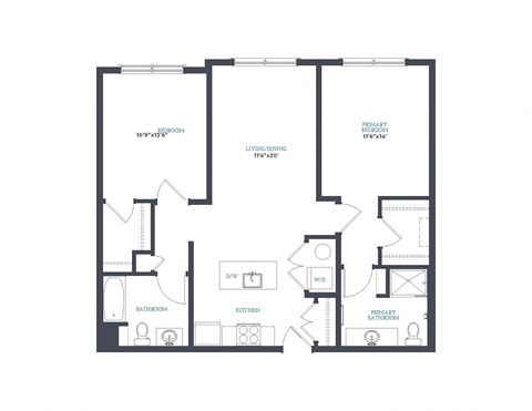 2 bed 2 bath L at Canfield Park at Fairfield Metro, Bridgeport, 06605